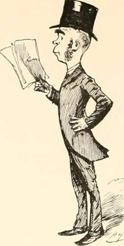 An illustration from M. P.'s in session, from Mr. Punch's parliamentary portrait gallery, 1889, leaf 25