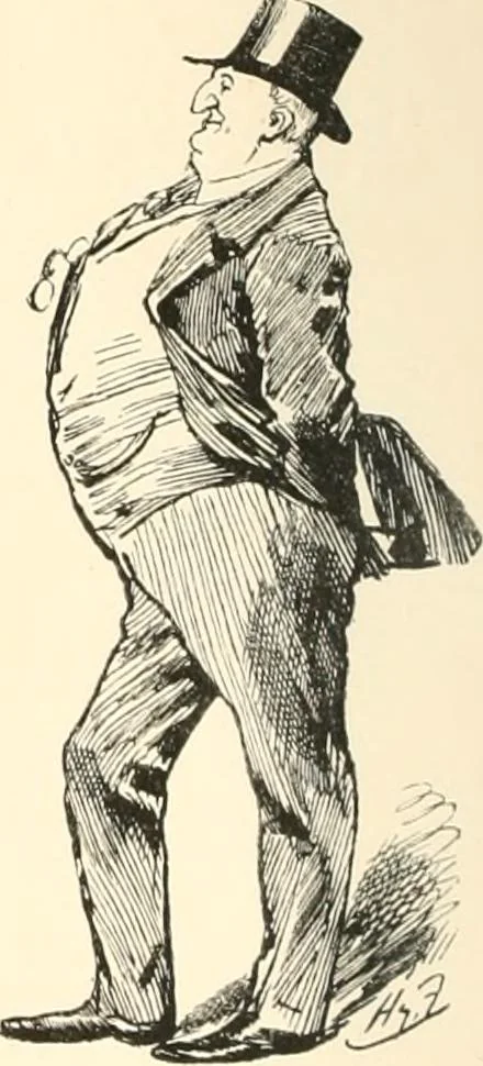 An illustration from M. P.'s in session, from Mr. Punch's parliamentary portrait gallery, 1889, leaf 27