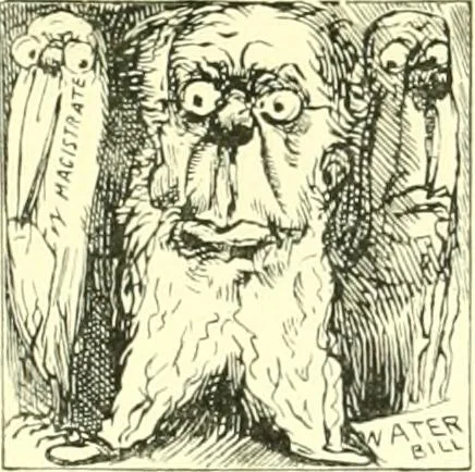 An illustration from M. P.'s in session, from Mr. Punch's parliamentary portrait gallery, 1889, leaf 30
