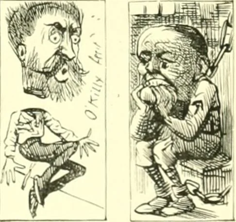 An illustration from M. P.'s in session, from Mr. Punch's parliamentary portrait gallery, 1889, leaf 30