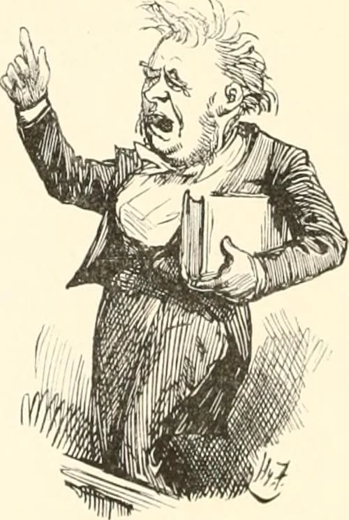An illustration from M. P.'s in session, from Mr. Punch's parliamentary portrait gallery, 1889, leaf 31