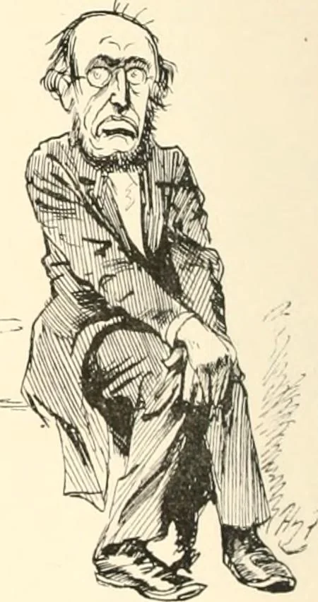 An illustration from M. P.'s in session, from Mr. Punch's parliamentary portrait gallery, 1889, leaf 33