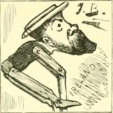 An illustration from M. P.'s in session, from Mr. Punch's parliamentary portrait gallery, 1889, leaf 34