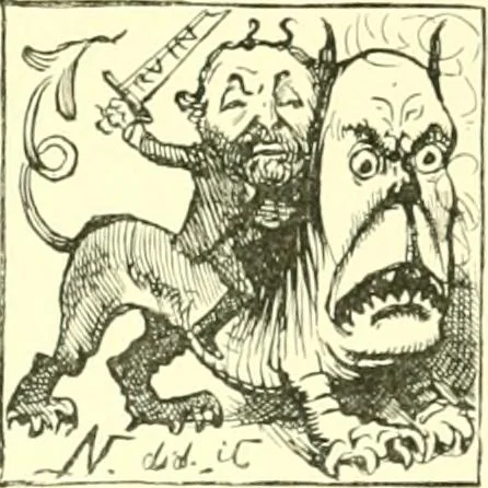 An illustration from M. P.'s in session, from Mr. Punch's parliamentary portrait gallery, 1889, leaf 34