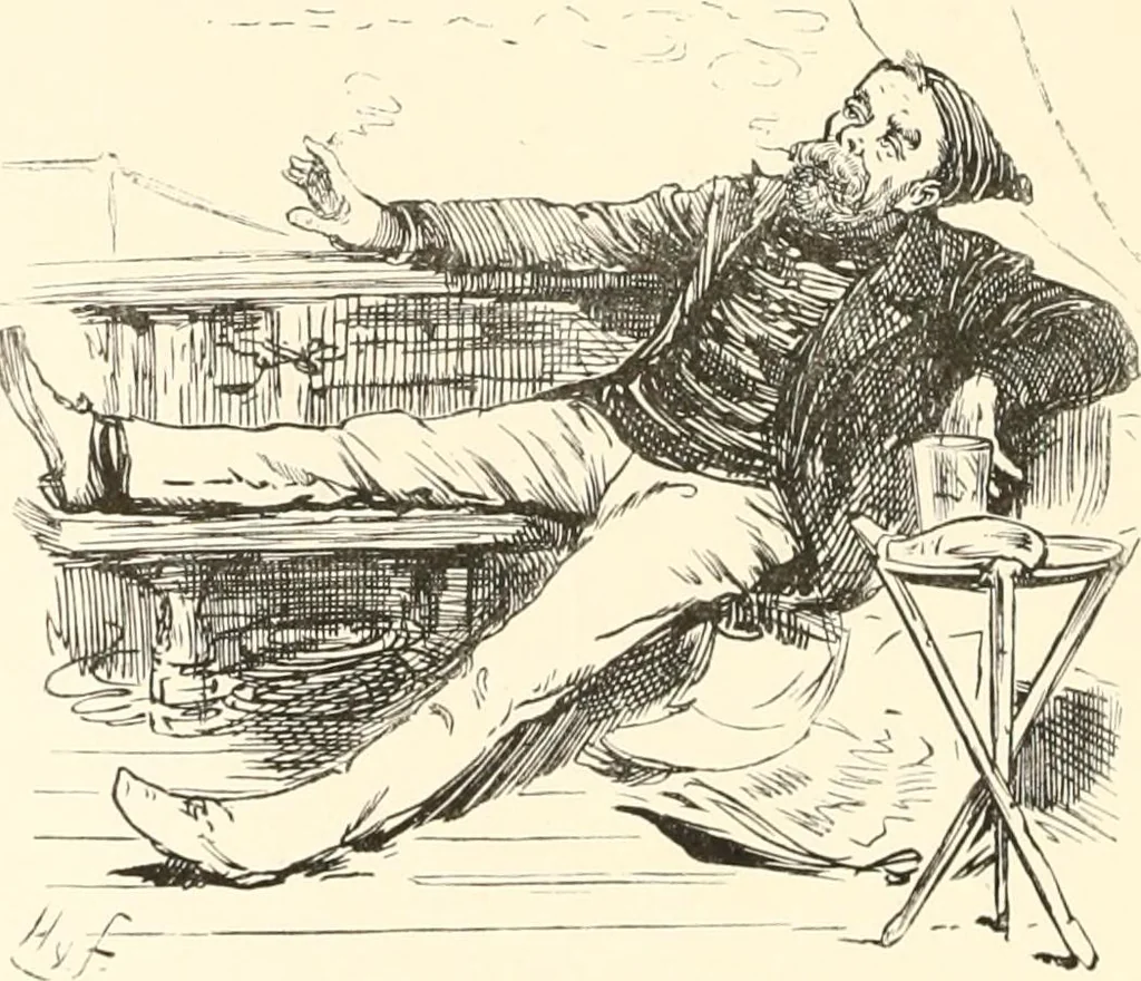 An illustration from M. P.'s in session, from Mr. Punch's parliamentary portrait gallery, 1889, leaf 35