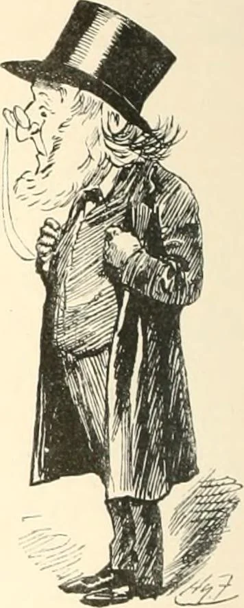 An illustration from M. P.'s in session, from Mr. Punch's parliamentary portrait gallery, 1889, leaf 35