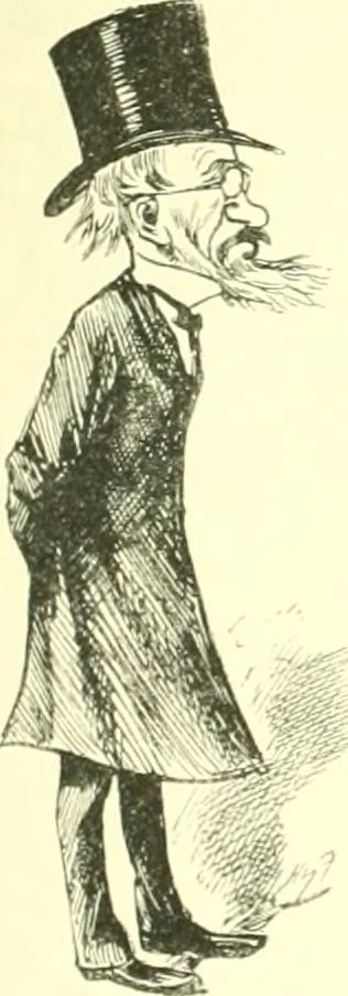 An illustration from M. P.'s in session, from Mr. Punch's parliamentary portrait gallery, 1889, leaf 36