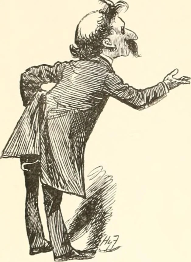 An illustration from M. P.'s in session, from Mr. Punch's parliamentary portrait gallery, 1889, leaf 37