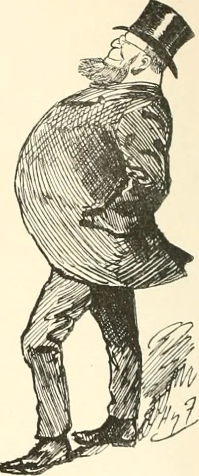 An illustration from M. P.'s in session, from Mr. Punch's parliamentary portrait gallery, 1889, leaf 37
