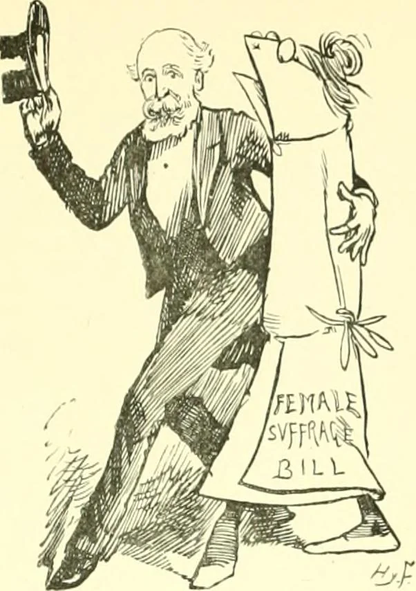 An illustration from M. P.'s in session, from Mr. Punch's parliamentary portrait gallery, 1889, leaf 38