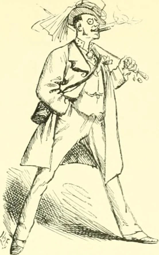 An illustration from M. P.'s in session, from Mr. Punch's parliamentary portrait gallery, 1889, leaf 40
