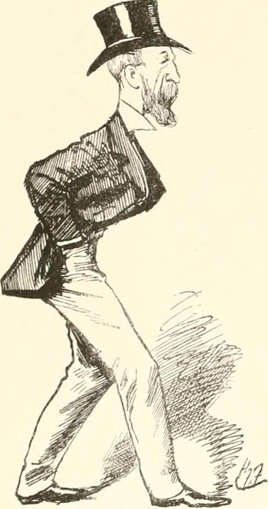 An illustration from M. P.'s in session, from Mr. Punch's parliamentary portrait gallery, 1889, leaf 43