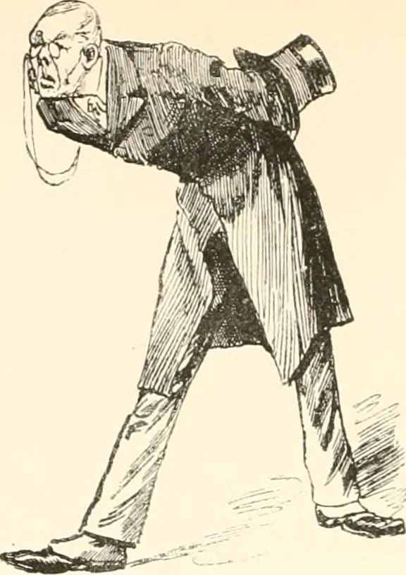 An illustration from M. P.'s in session, from Mr. Punch's parliamentary portrait gallery, 1889, leaf 43