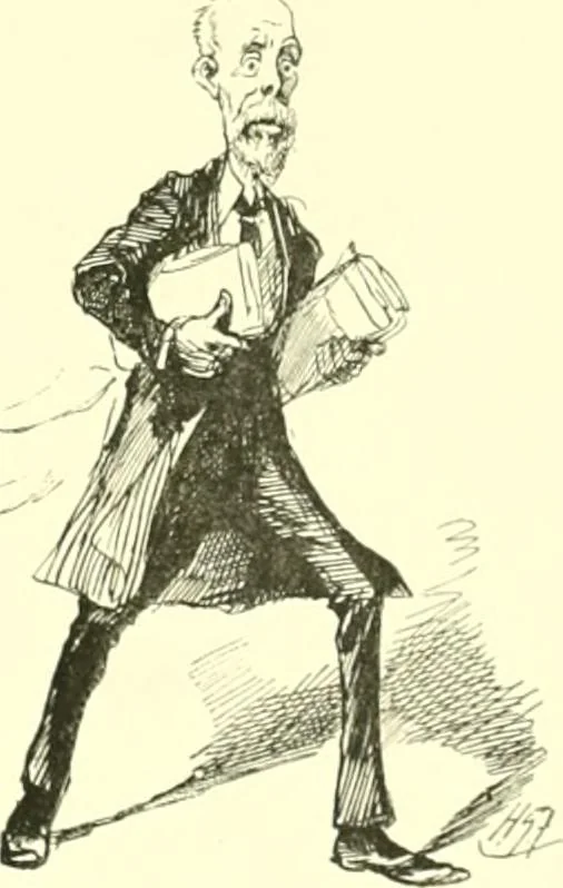 An illustration from M. P.'s in session, from Mr. Punch's parliamentary portrait gallery, 1889, leaf 46