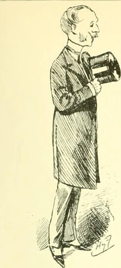 An illustration from M. P.'s in session, from Mr. Punch's parliamentary portrait gallery, 1889, leaf 48