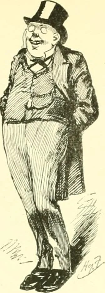 An illustration from M. P.'s in session, from Mr. Punch's parliamentary portrait gallery, 1889, leaf 48