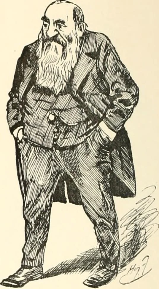 An illustration from M. P.'s in session, from Mr. Punch's parliamentary portrait gallery, 1889, leaf 49