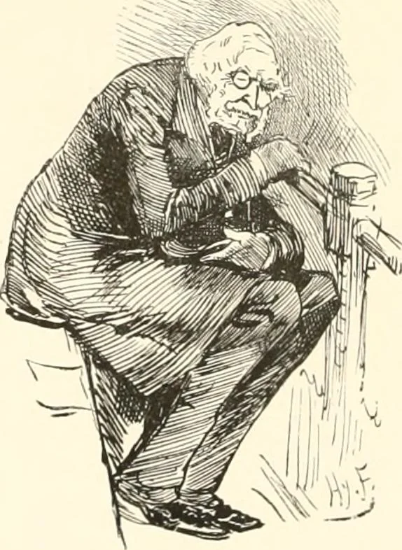 An illustration from M. P.'s in session, from Mr. Punch's parliamentary portrait gallery, 1889, leaf 51