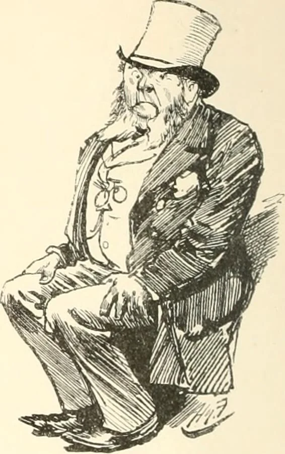An illustration from M. P.'s in session, from Mr. Punch's parliamentary portrait gallery, 1889, leaf 51