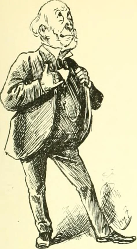 An illustration from M. P.'s in session, from Mr. Punch's parliamentary portrait gallery, 1889, leaf 52