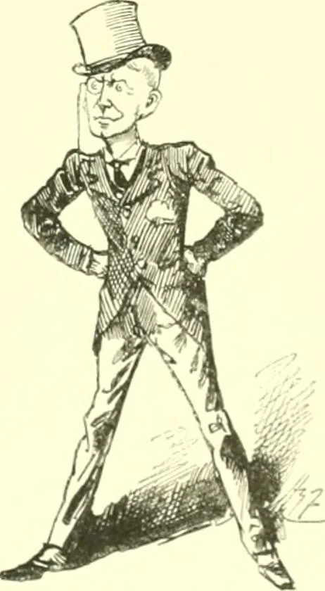 An illustration from M. P.'s in session, from Mr. Punch's parliamentary portrait gallery, 1889, leaf 52