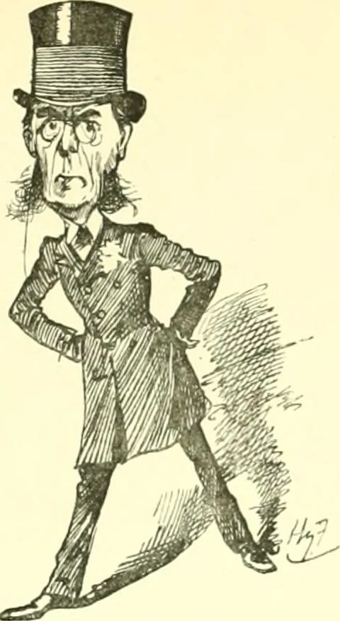 An illustration from M. P.'s in session, from Mr. Punch's parliamentary portrait gallery, 1889, leaf 54