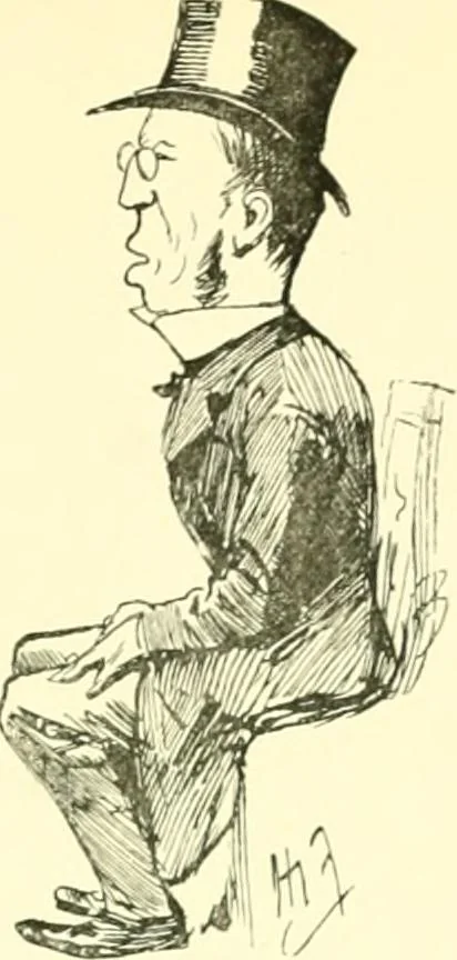 An illustration from M. P.'s in session, from Mr. Punch's parliamentary portrait gallery, 1889, leaf 54