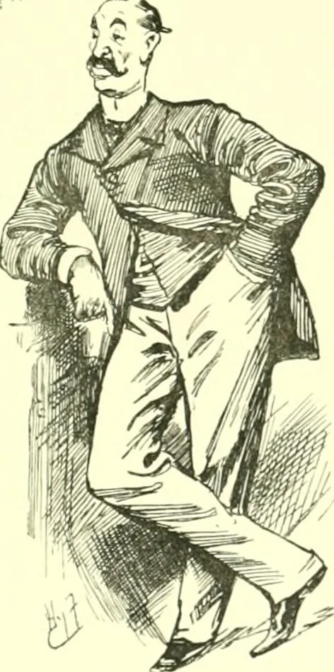 An illustration from M. P.'s in session, from Mr. Punch's parliamentary portrait gallery, 1889, leaf 54