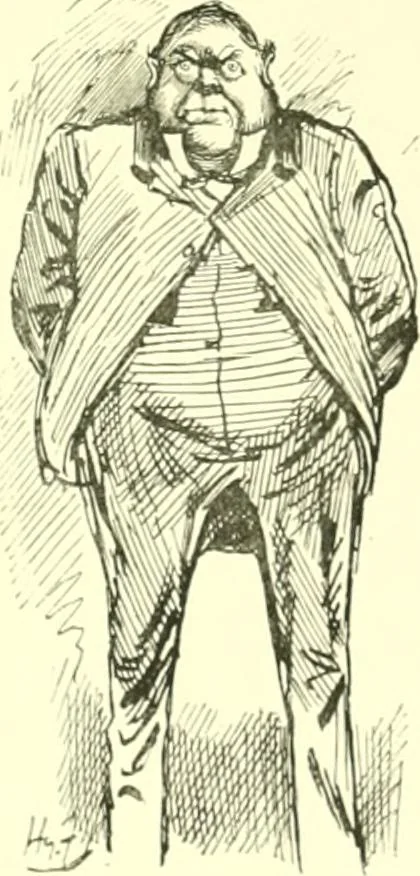 An illustration from M. P.'s in session, from Mr. Punch's parliamentary portrait gallery, 1889, leaf 54