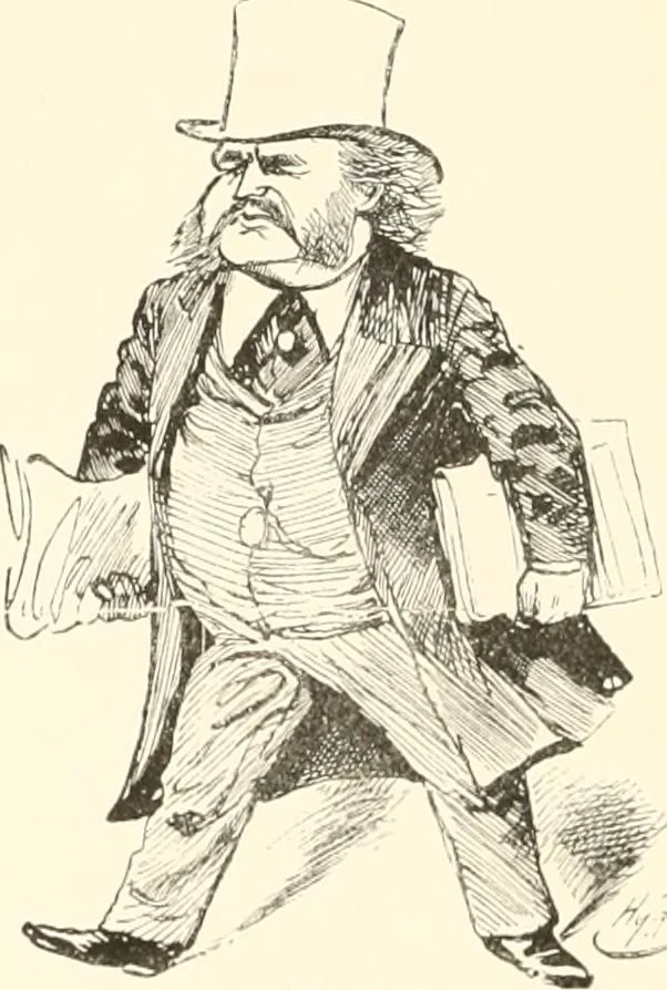An illustration from M. P.'s in session, from Mr. Punch's parliamentary portrait gallery, 1889, leaf 55