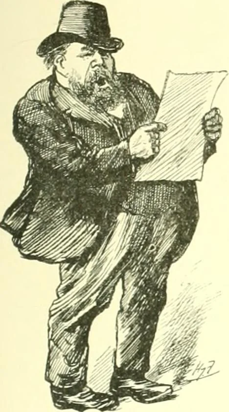 An illustration from M. P.'s in session, from Mr. Punch's parliamentary portrait gallery, 1889, leaf 56