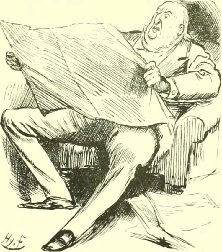 An illustration from M. P.'s in session, from Mr. Punch's parliamentary portrait gallery, 1889, leaf 56