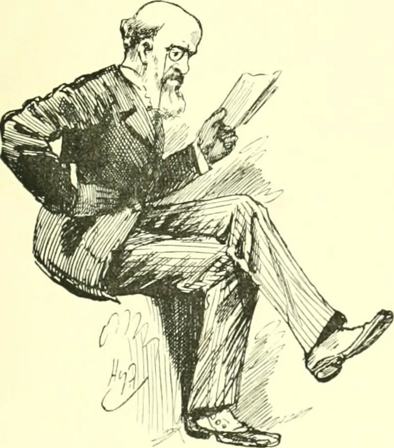 An illustration from M. P.'s in session, from Mr. Punch's parliamentary portrait gallery, 1889, leaf 58