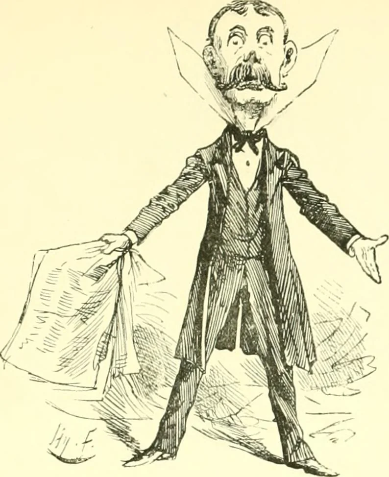 An illustration from M. P.'s in session, from Mr. Punch's parliamentary portrait gallery, 1889, leaf 62