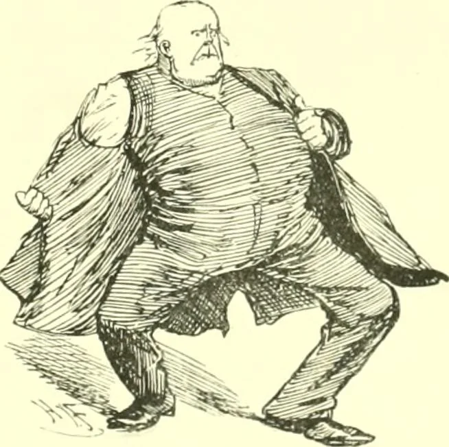 An illustration from M. P.'s in session, from Mr. Punch's parliamentary portrait gallery, 1889, leaf 62