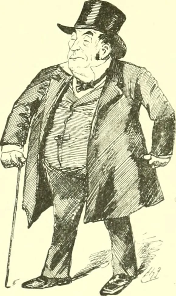An illustration from M. P.'s in session, from Mr. Punch's parliamentary portrait gallery, 1889, leaf 64