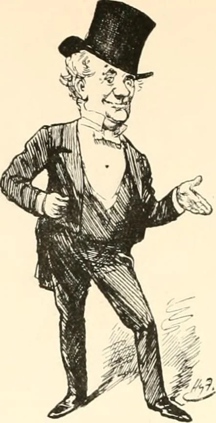 An illustration from M. P.'s in session, from Mr. Punch's parliamentary portrait gallery, 1889, leaf 65