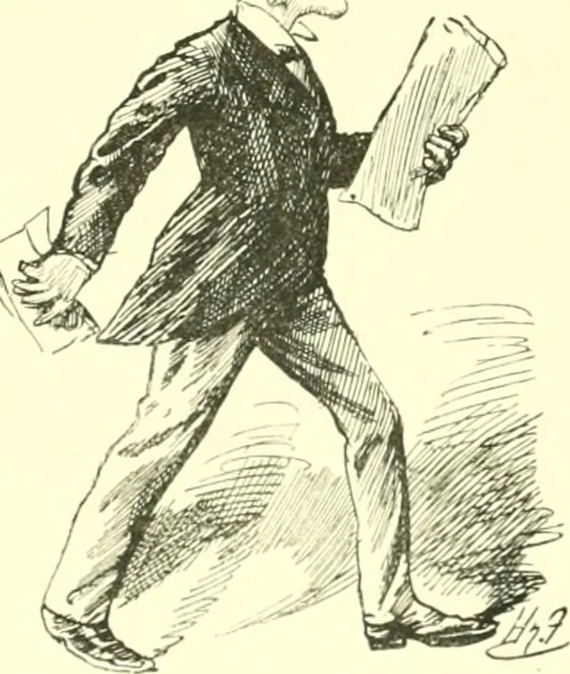 An illustration from M. P.'s in session, from Mr. Punch's parliamentary portrait gallery, 1889, leaf 66