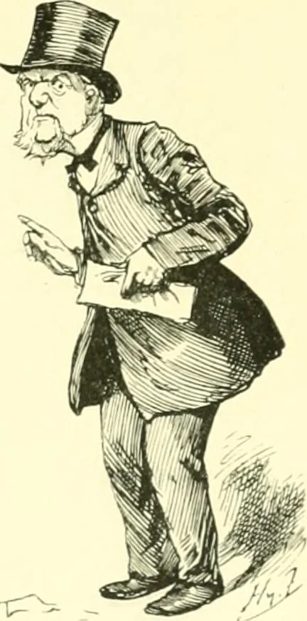 An illustration from M. P.'s in session, from Mr. Punch's parliamentary portrait gallery, 1889, leaf 66
