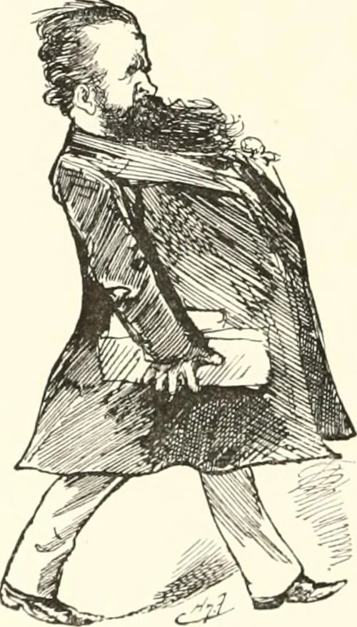 An illustration from M. P.'s in session, from Mr. Punch's parliamentary portrait gallery, 1889, leaf 69
