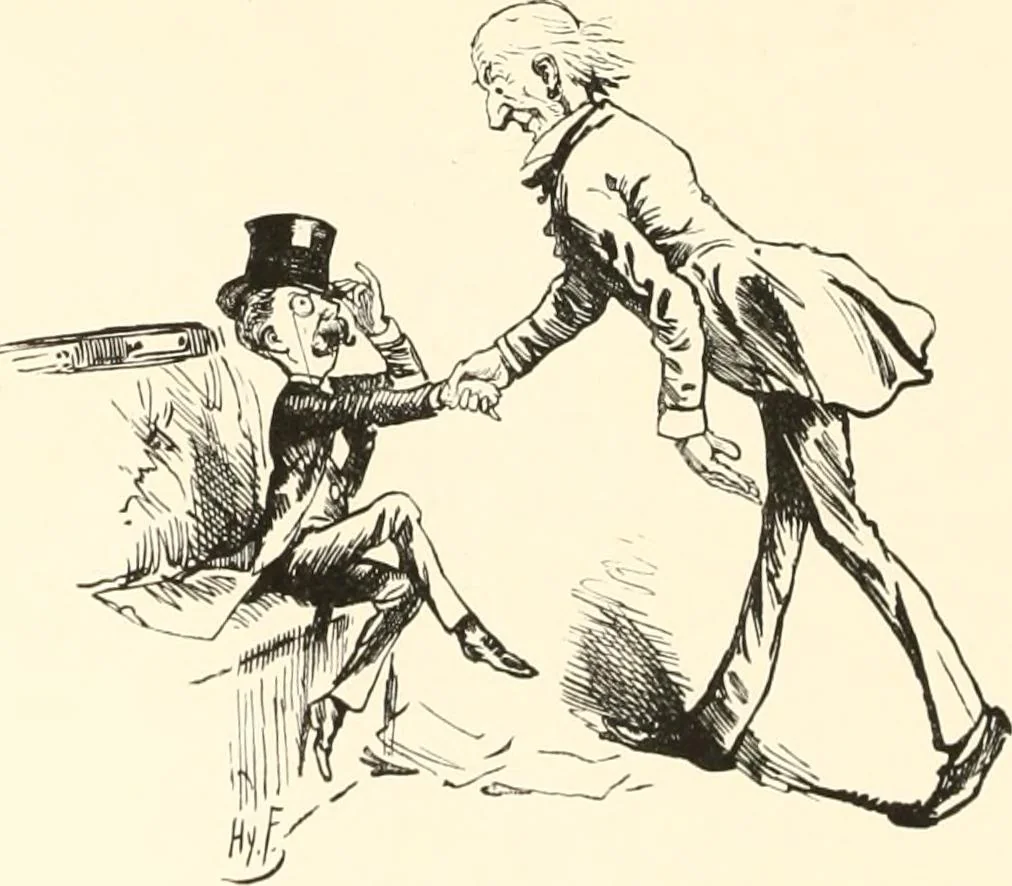 An illustration from M. P.'s in session, from Mr. Punch's parliamentary portrait gallery, 1889, leaf 71