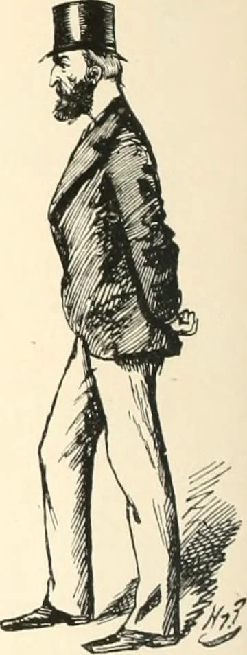 An illustration from M. P.'s in session, from Mr. Punch's parliamentary portrait gallery, 1889, leaf 71