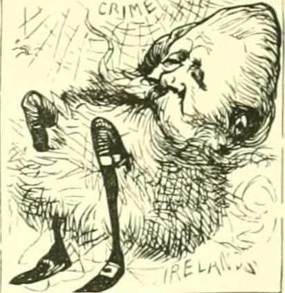 An illustration from M. P.'s in session, from Mr. Punch's parliamentary portrait gallery, 1889, leaf 72