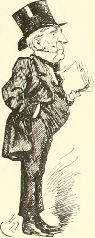 An illustration from M. P.'s in session, from Mr. Punch's parliamentary portrait gallery, 1889, leaf 73