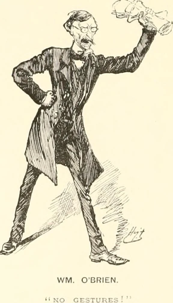 An illustration from M. P.'s in session, from Mr. Punch's parliamentary portrait gallery, 1889, leaf 73