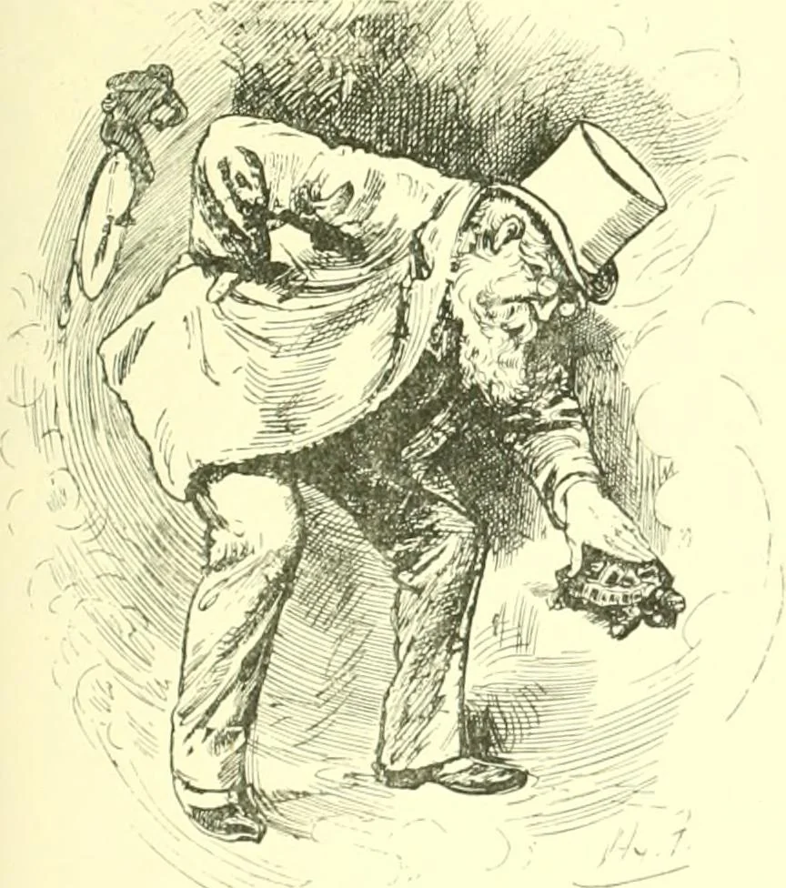 An illustration from M. P.'s in session, from Mr. Punch's parliamentary portrait gallery, 1889, leaf 74