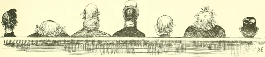 An illustration from M. P.'s in session, from Mr. Punch's parliamentary portrait gallery, 1889, leaf 76