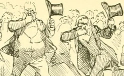 An illustration from M. P.'s in session, from Mr. Punch's parliamentary portrait gallery, 1889, leaf 78