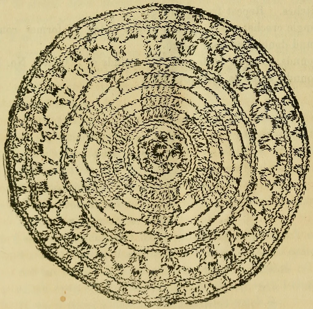 An illustration from Mrs. Gaugain's crochet D'Oyley book : [No. I-III], 1846, leaf 103