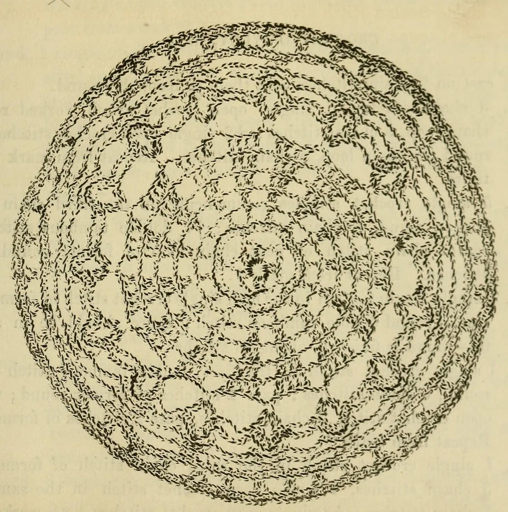 An illustration from Mrs. Gaugain's crochet D'Oyley book : [No. I-III], 1846, leaf 16